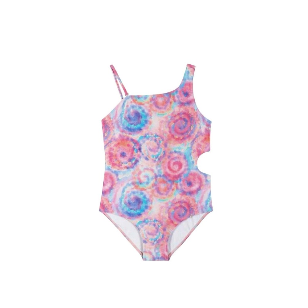 Andy & Evan Girl’s One Piece Rainbow Swirl Swimsuit Size 16 NWT